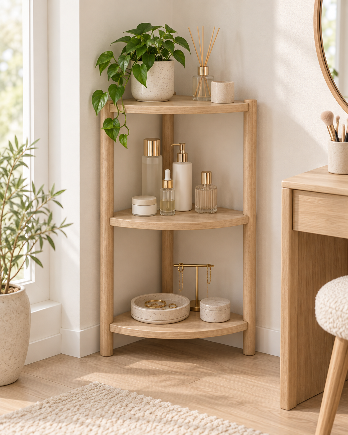 LANMIX Dressing Corner Shelf concept image