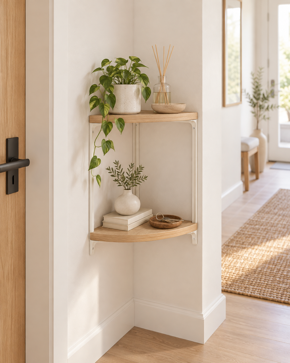 LANMIX Hallway Corner Shelf concept image