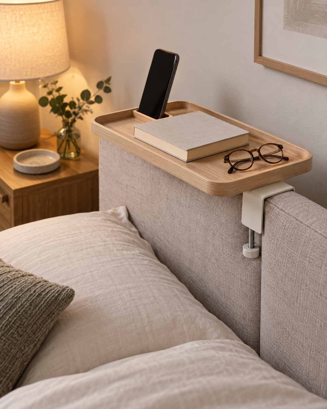 LANMIX Headboard Clip Tray concept image