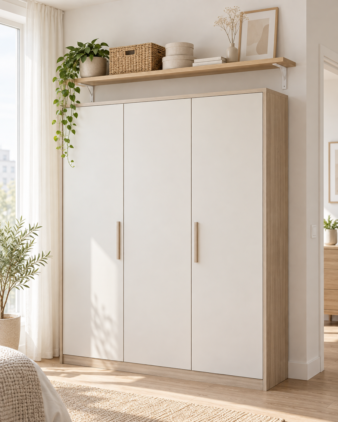 LANMIX Slim Wardrobe Top Shelf concept image